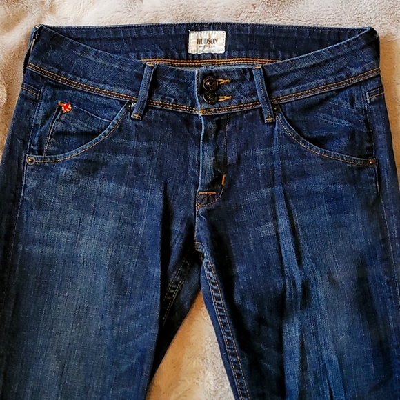 Hudson Blue Collin Flap Pocket Straight / Skinny Jeans - Picture 4 of 7